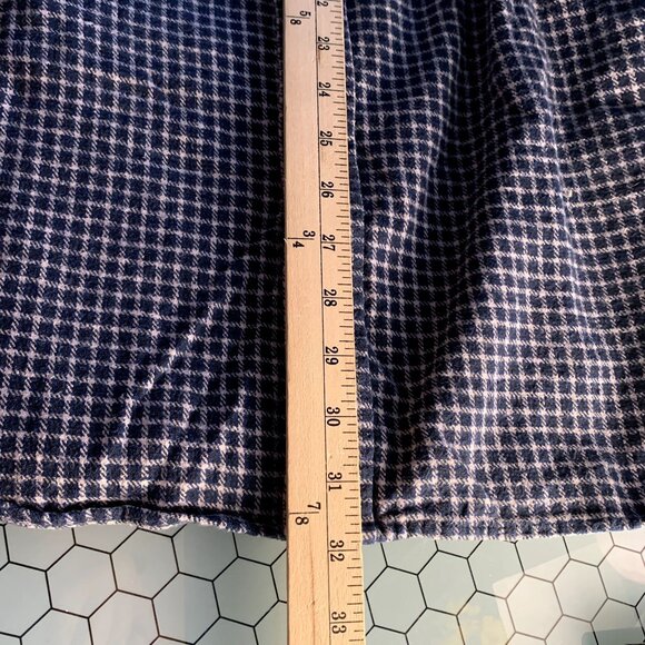 Moose Creek Shirt Mens XL Blue White Check Button Up Long Sleeve Heavy Flannel - Picture 5 of 6